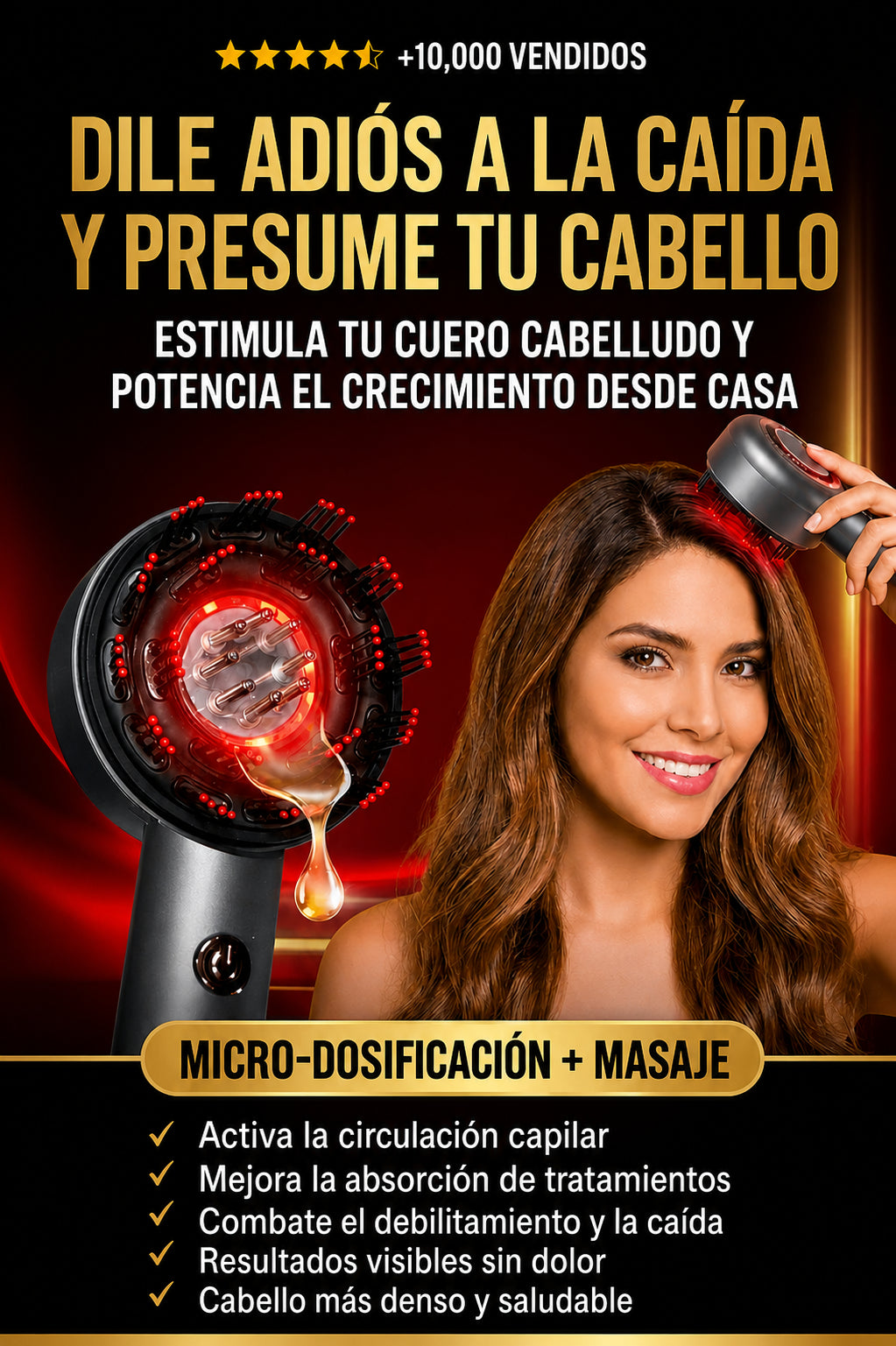 Masajeador Capilar Pro.